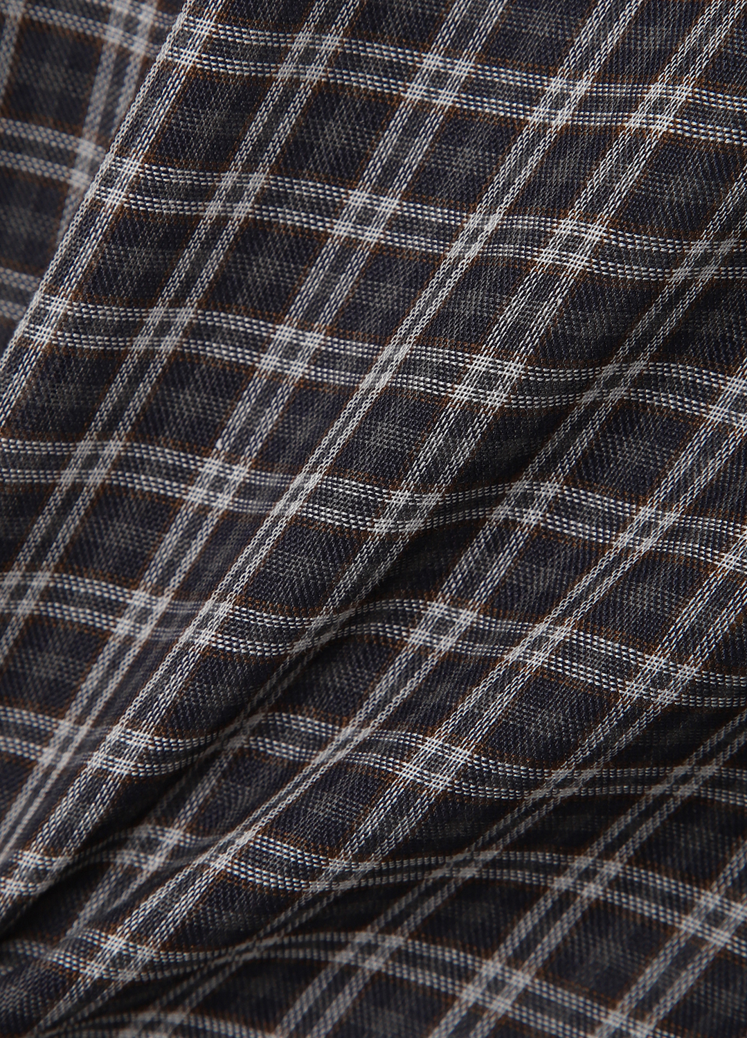 체크 카라 블라우스_DARK GREY_18
