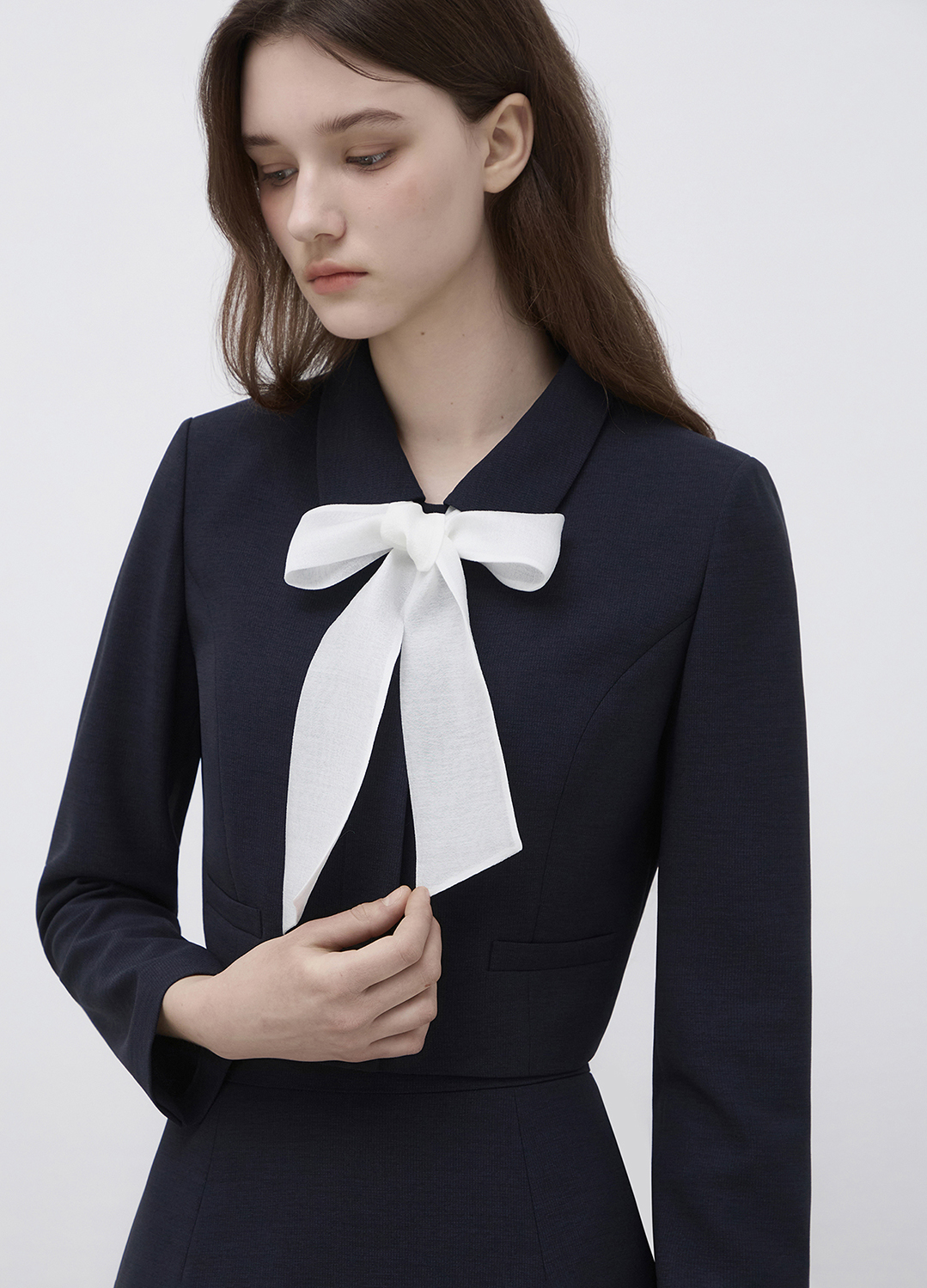 스탠 카라 슬림 자켓_DARK NAVY_5