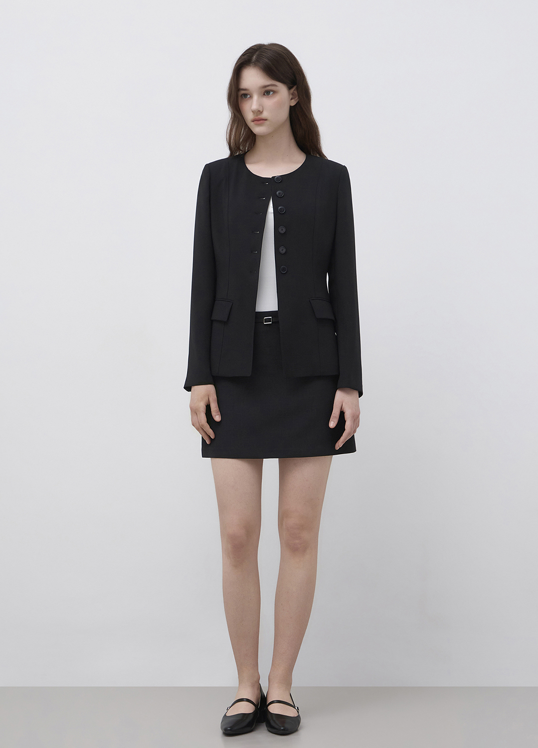 칼라리스 슬림 싱글 자켓_STRONG BLACK_7