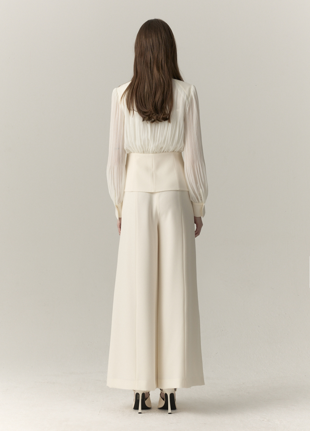 [BRIDE]와이드 스트레이트 핀턱 팬츠_CREAM_11