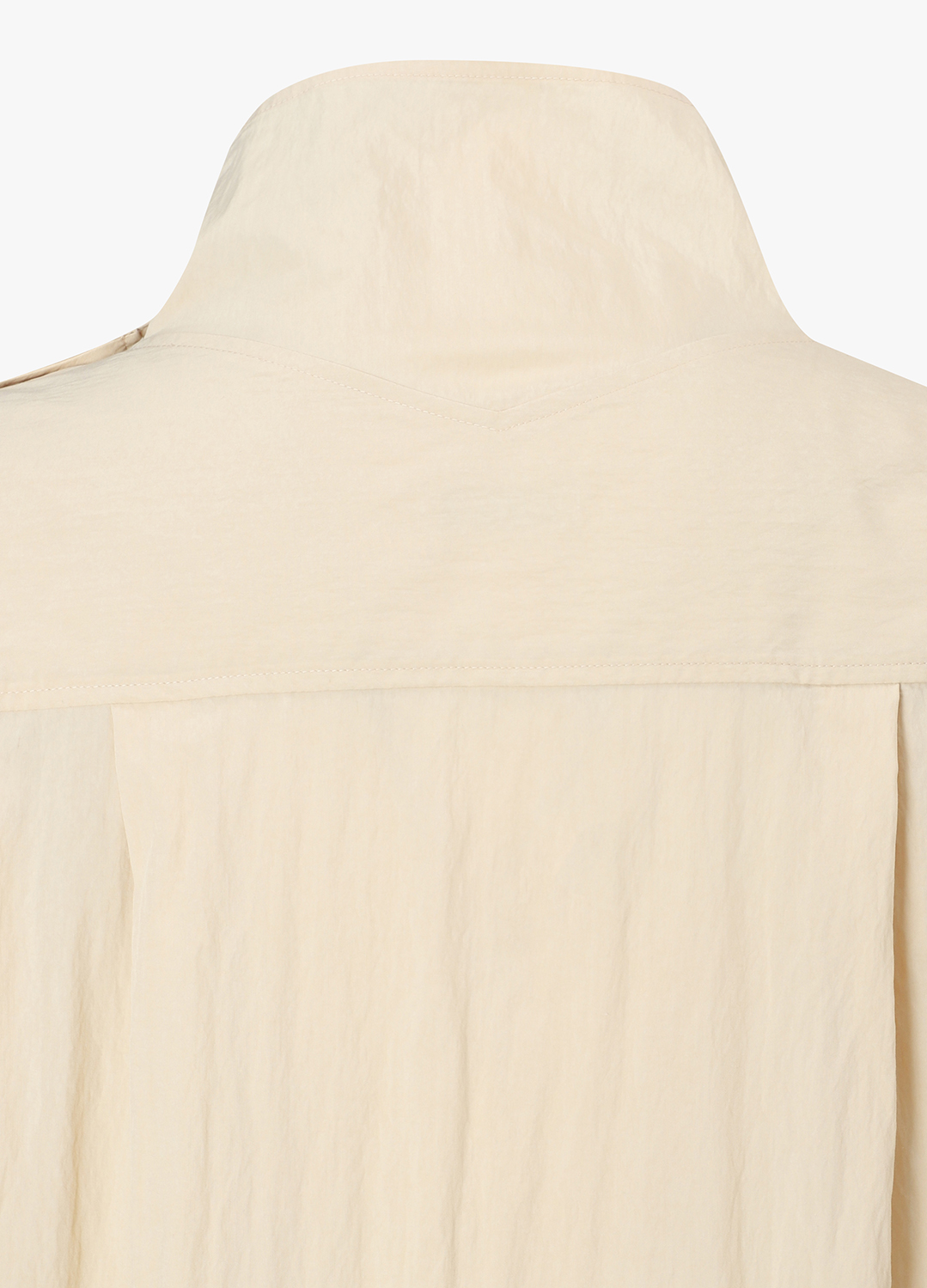 [시즌오프]드레이프 하이넥 디테일 블라우스_LIGHT BEIGE_18
