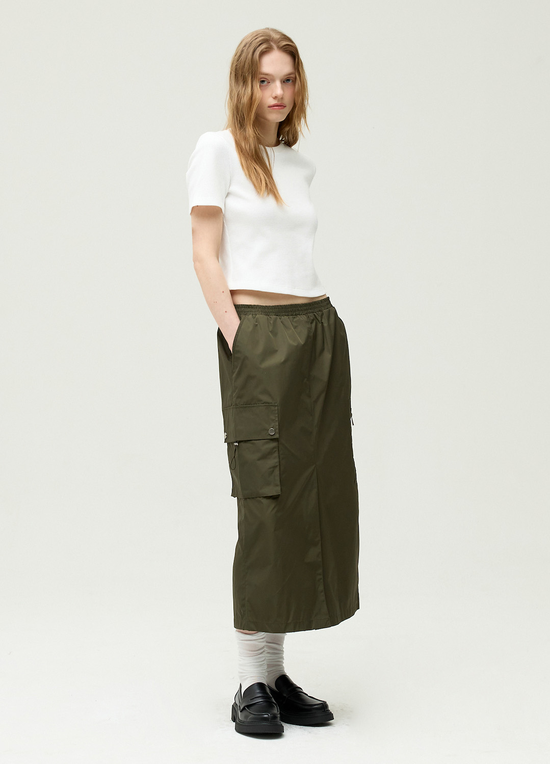 [시즌오프]슬림 크루넥 하프 티셔츠_WHITE_7