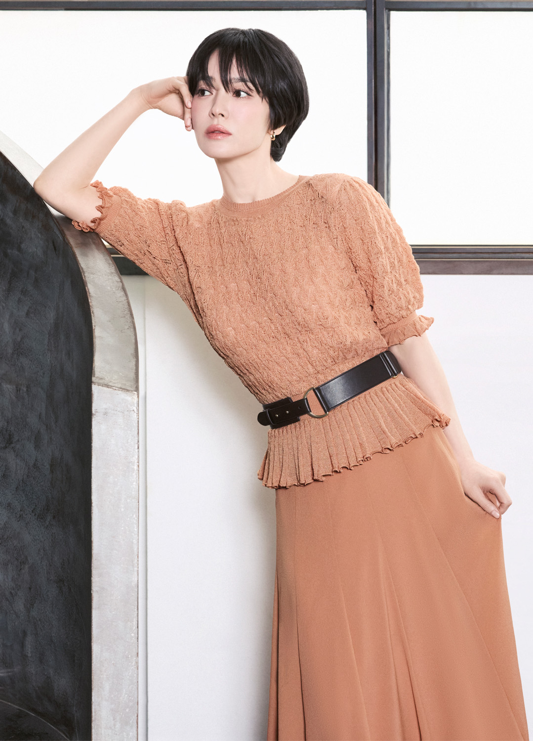 러플 라운드 니트 탑_ORANGE_4