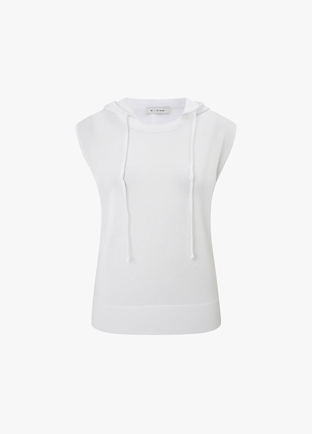 후드 슬리브리스 니트 탑_WHITE_10