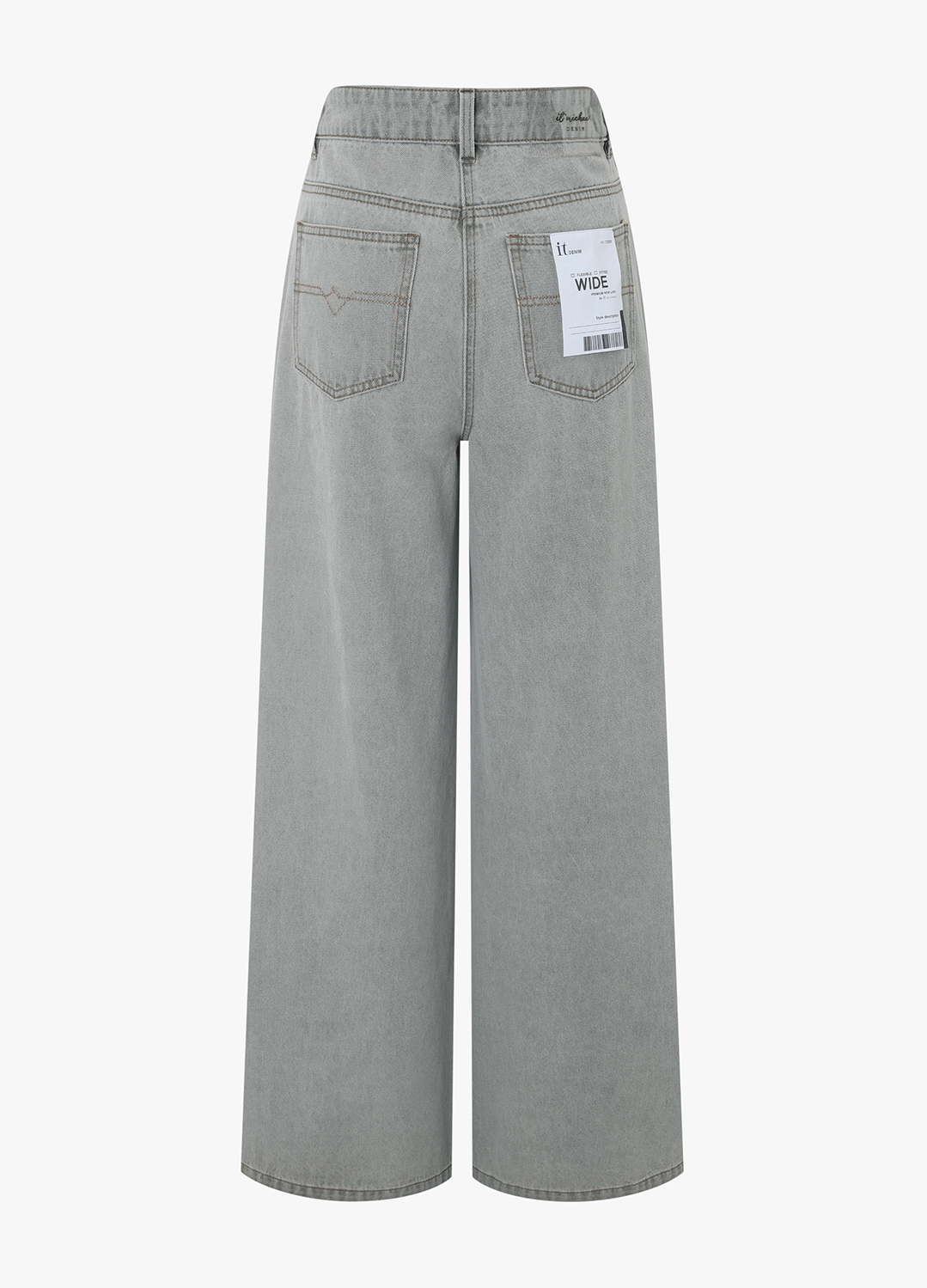 와이드 데님 팬츠_GREY_16