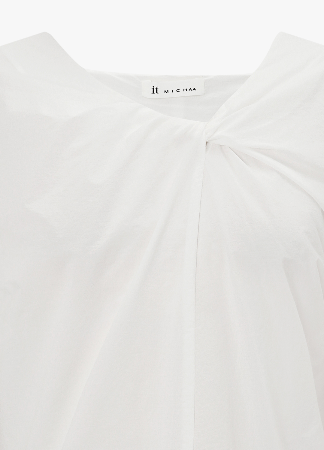 트위스트 드레이프 블라우스_WHITE_14