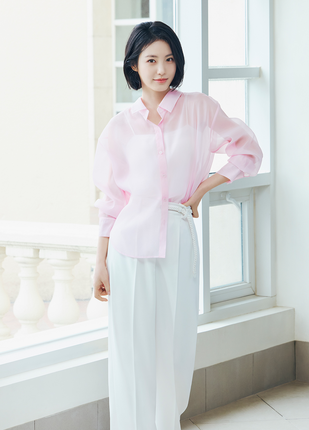 오간자 시어 블라우스_PINK_5
