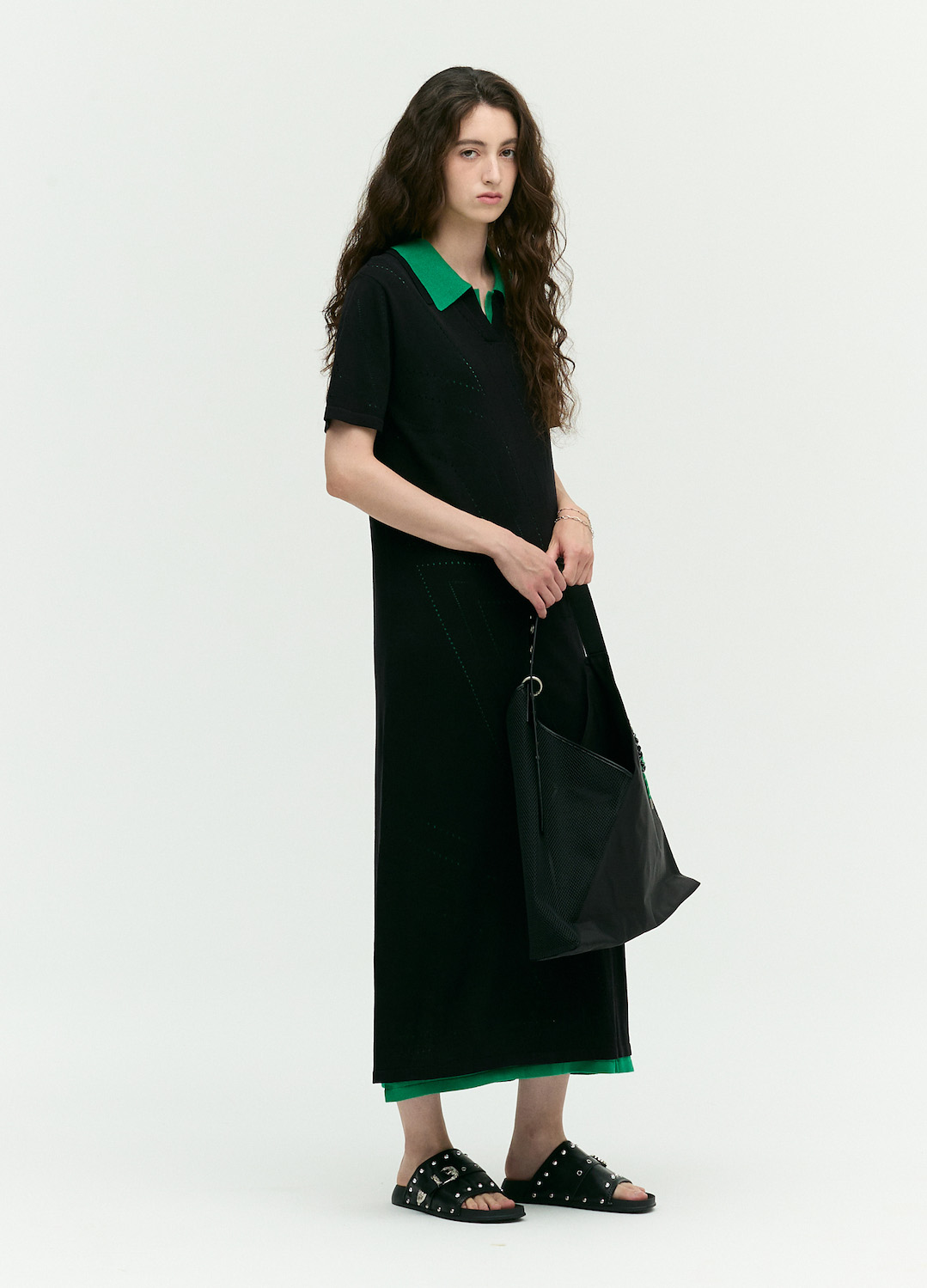 하이브리드 메시 숄더백_BLACK_6