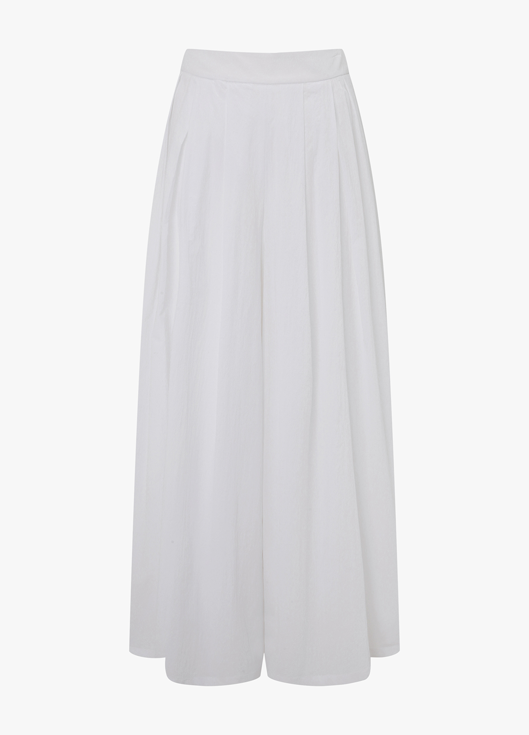 턱 자수 와이드 팬츠_WHITE_8