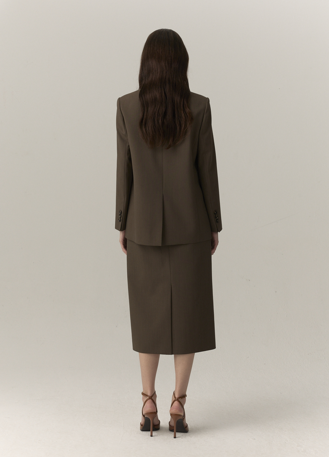 울 H라인 사이드 슬릿 스커트_KHAKI BROWN_8