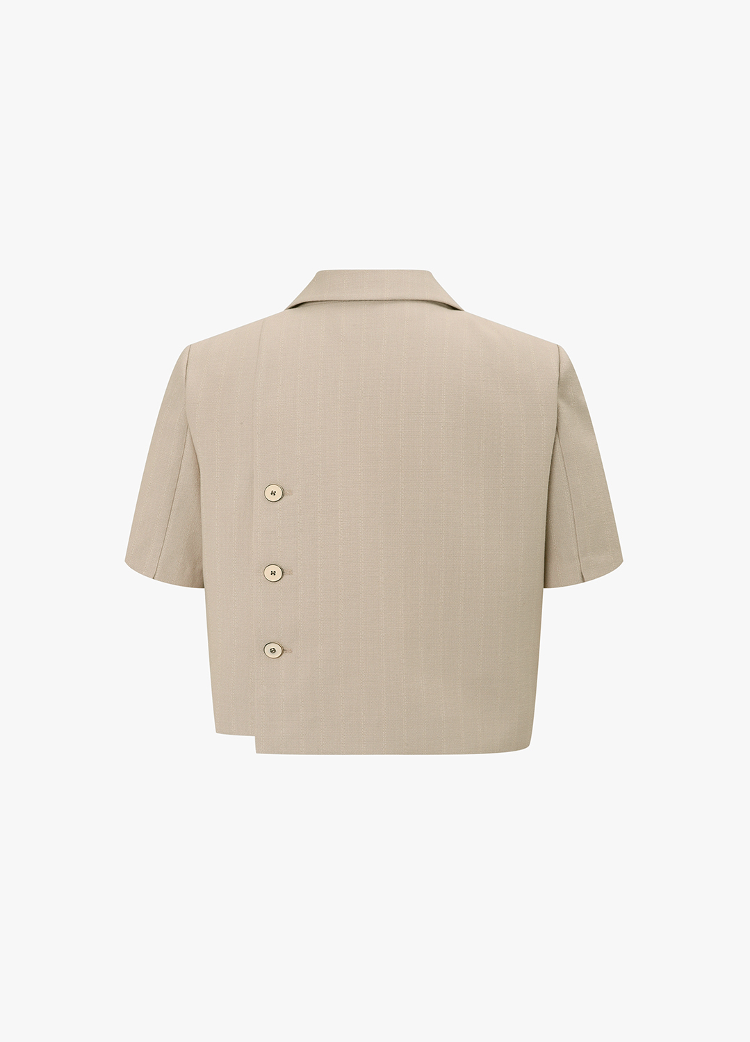 포켓 포인트 크롭 자켓_LIGHT BEIGE_9