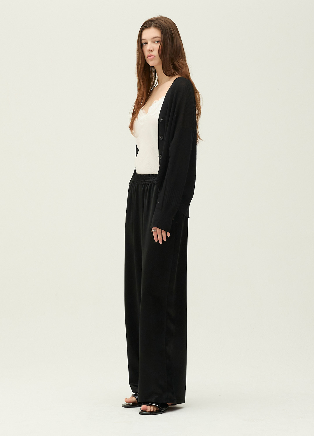 초승달 자가드 와이드 팬츠_BLACK_8