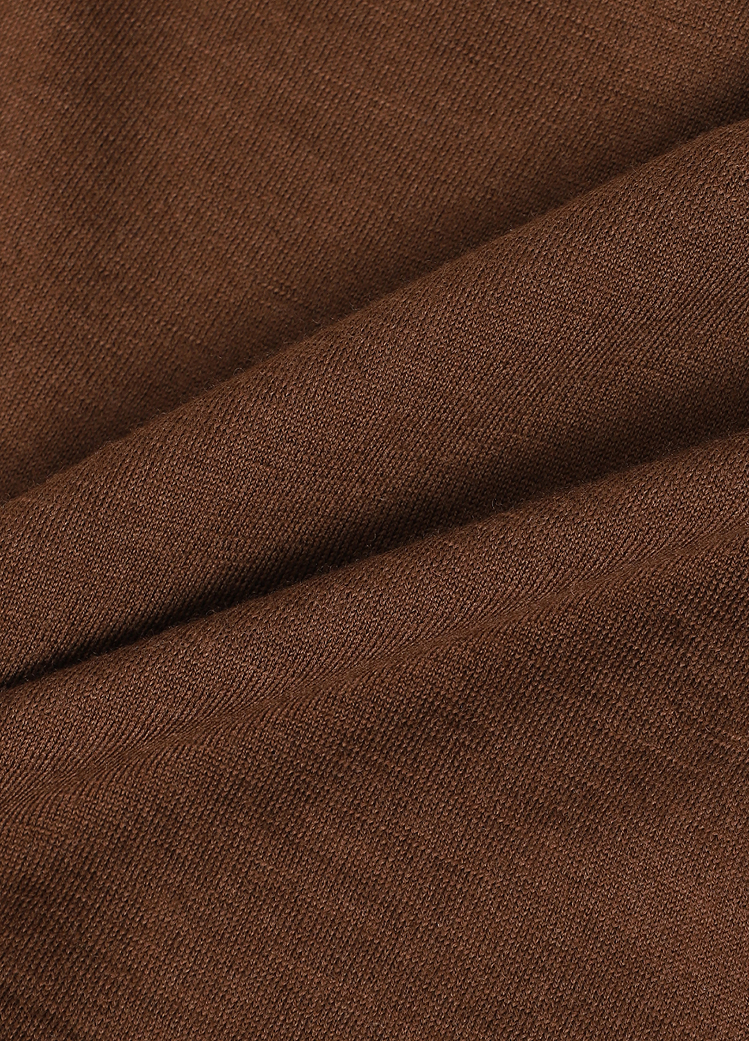 머플러 브이넥 니트 베스트_BROWN_15