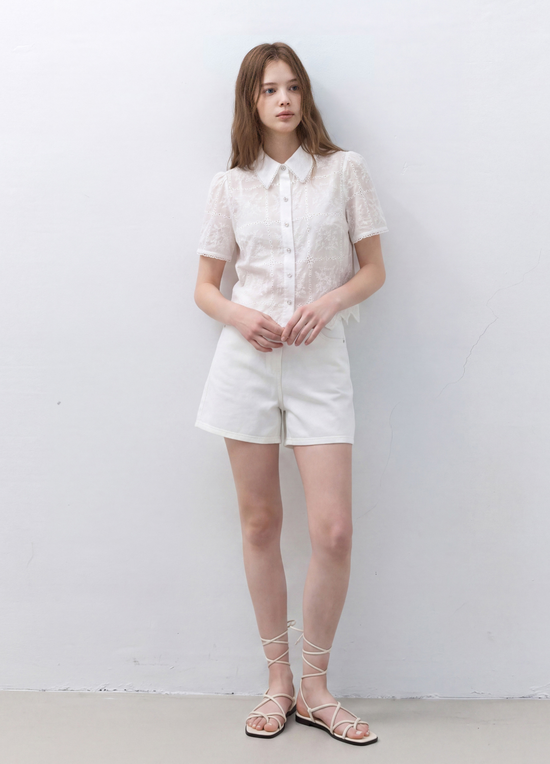 시스루 레이스 블라우스_WHITE_9