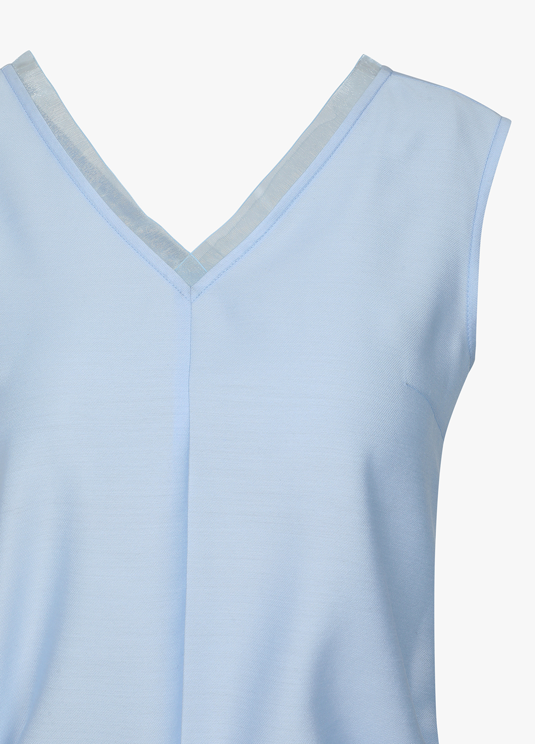 [Exclusive]사이드 스트랩 브이넥 슬리브리스 탑_SKY BLUE_18