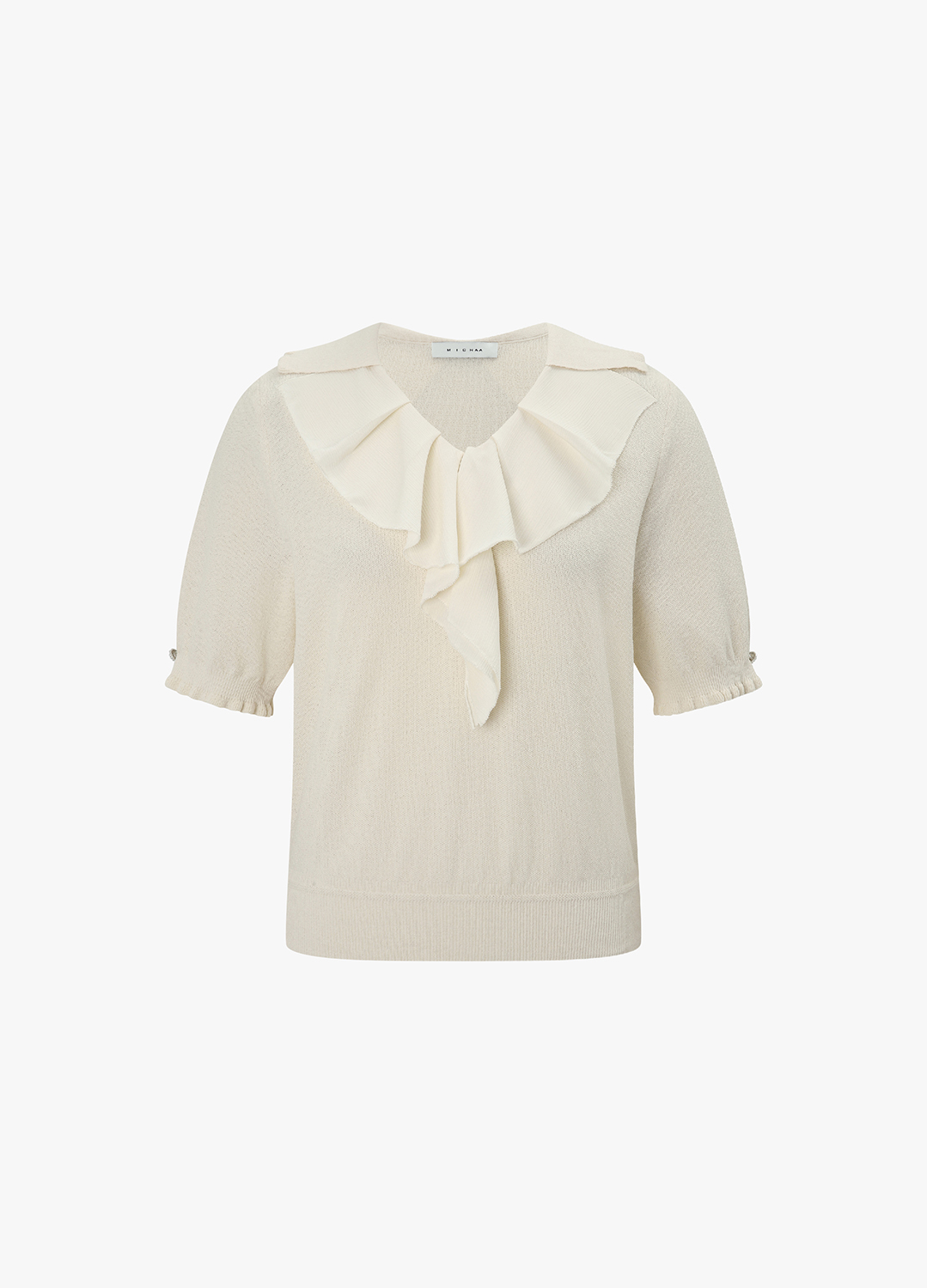 러플 카라 니트 탑_LIGHT BEIGE_9