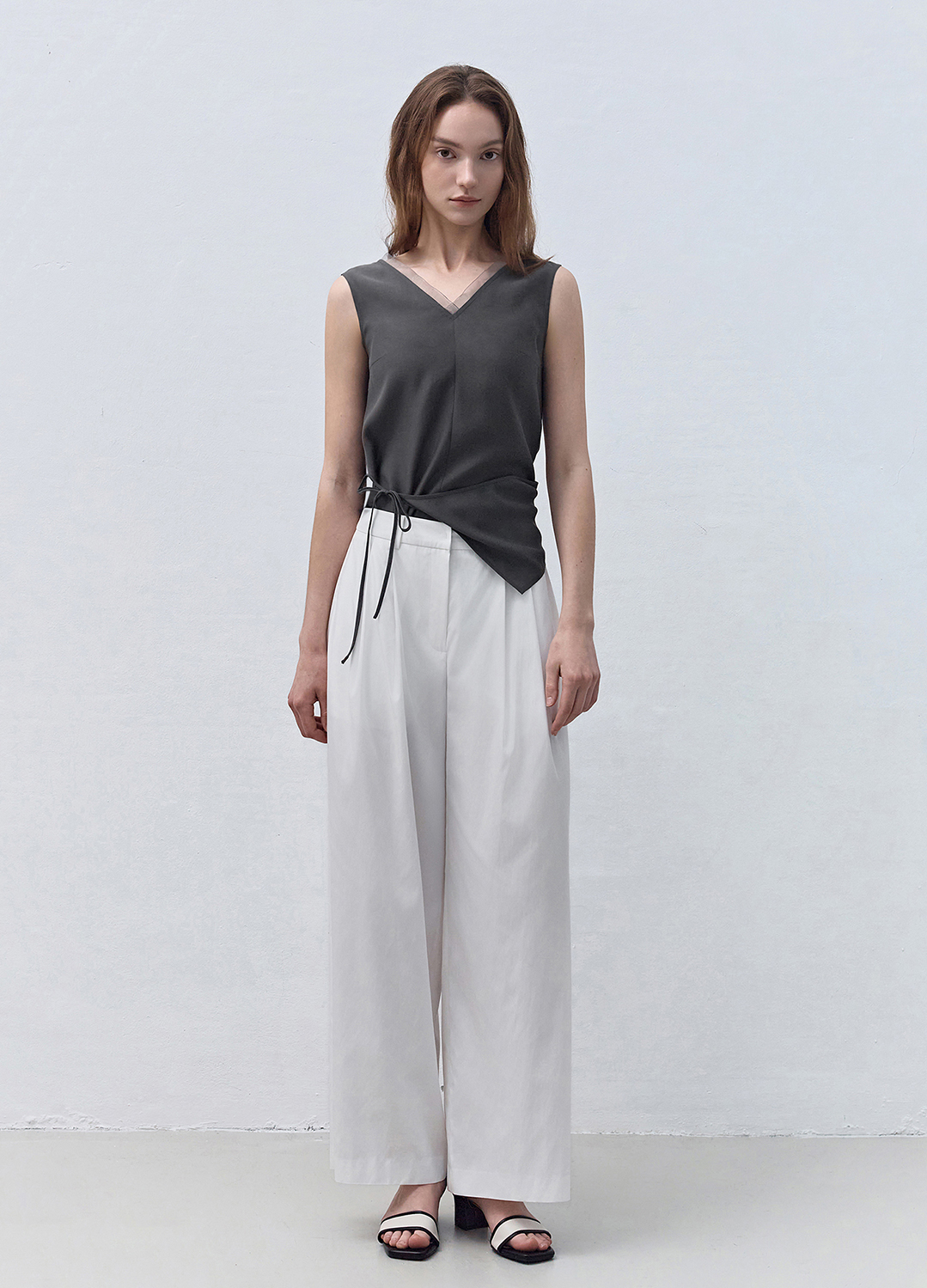 [Exclusive]쿨 텍스처 와이드 팬츠_WHITE_15