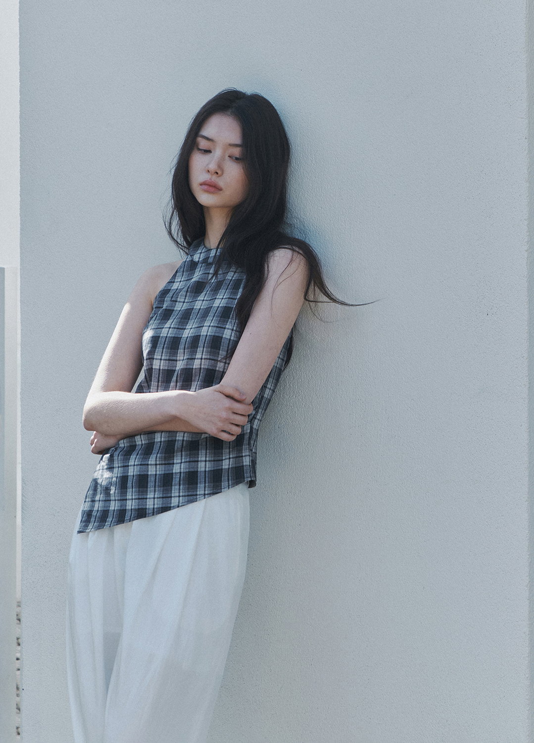 [Exclusive]쿨 텍스처 와이드 팬츠_WHITE_7