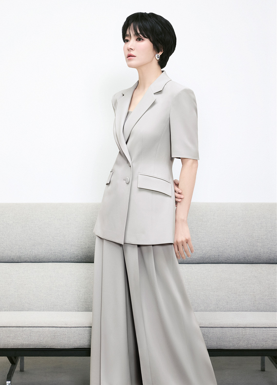 핀턱 와이드 롱 팬츠_LIGHT GREY_6