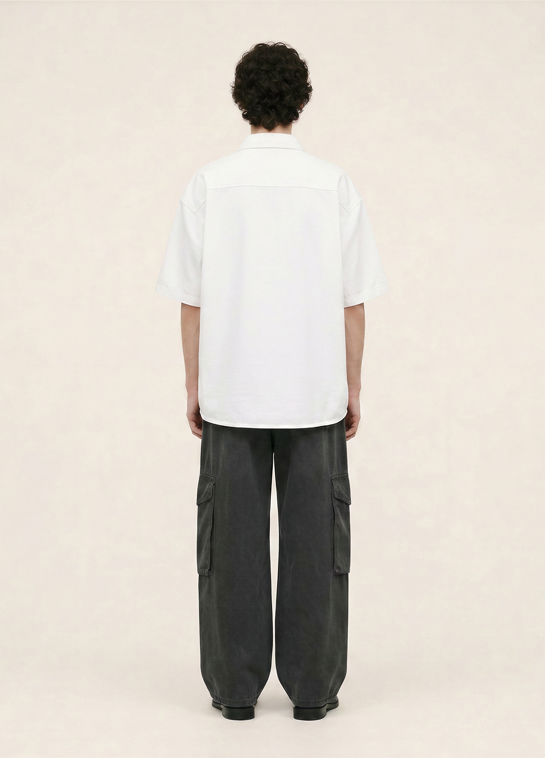 [시즌오프][MAN]루즈핏 워싱 카고 팬츠_DARK GREY_6
