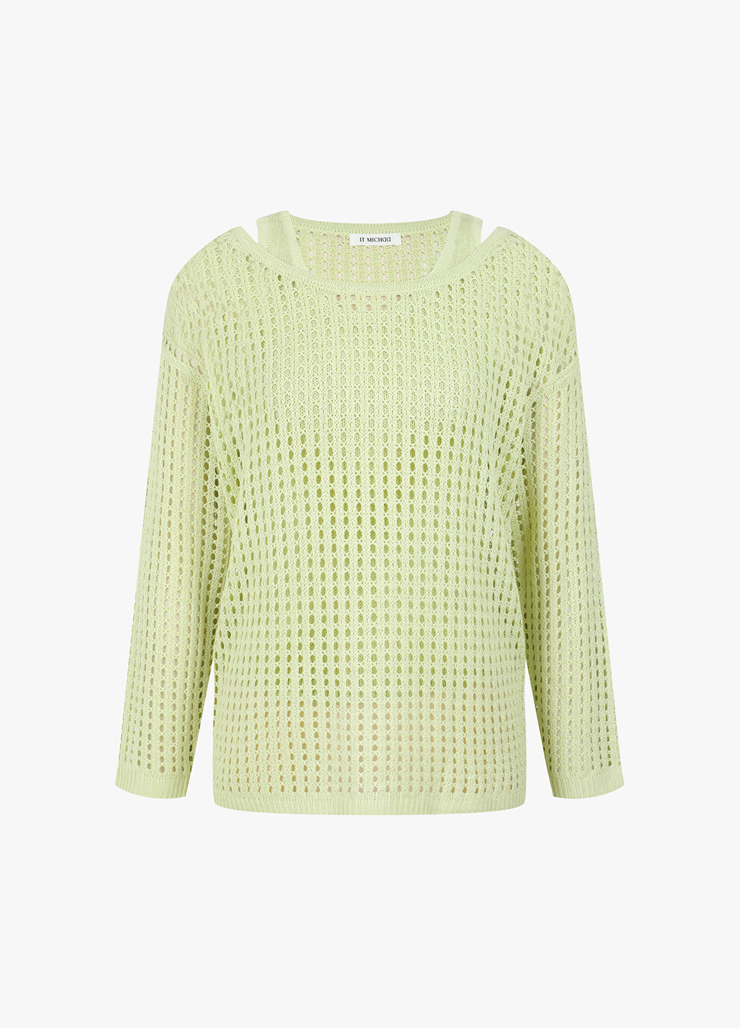 [Exclusive]오픈 니트 라운드넥 풀오버_LIGHT GREEN_10