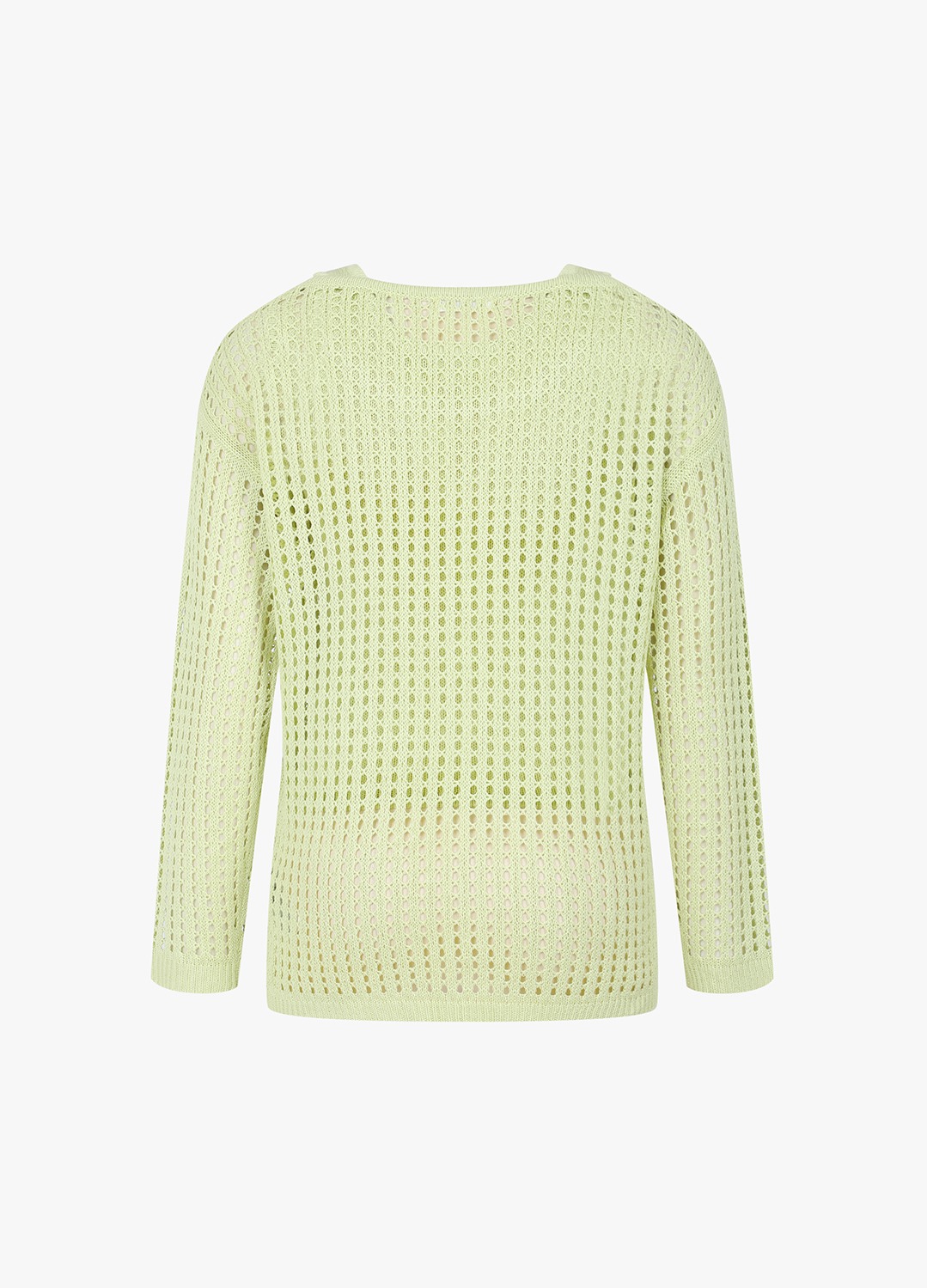 [Exclusive]오픈 니트 라운드넥 풀오버_LIGHT GREEN_11