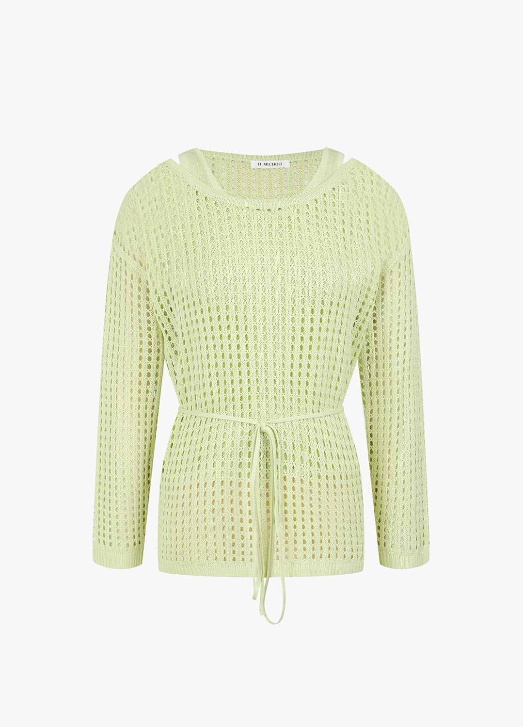 [Exclusive]오픈 니트 라운드넥 풀오버_LIGHT GREEN_12