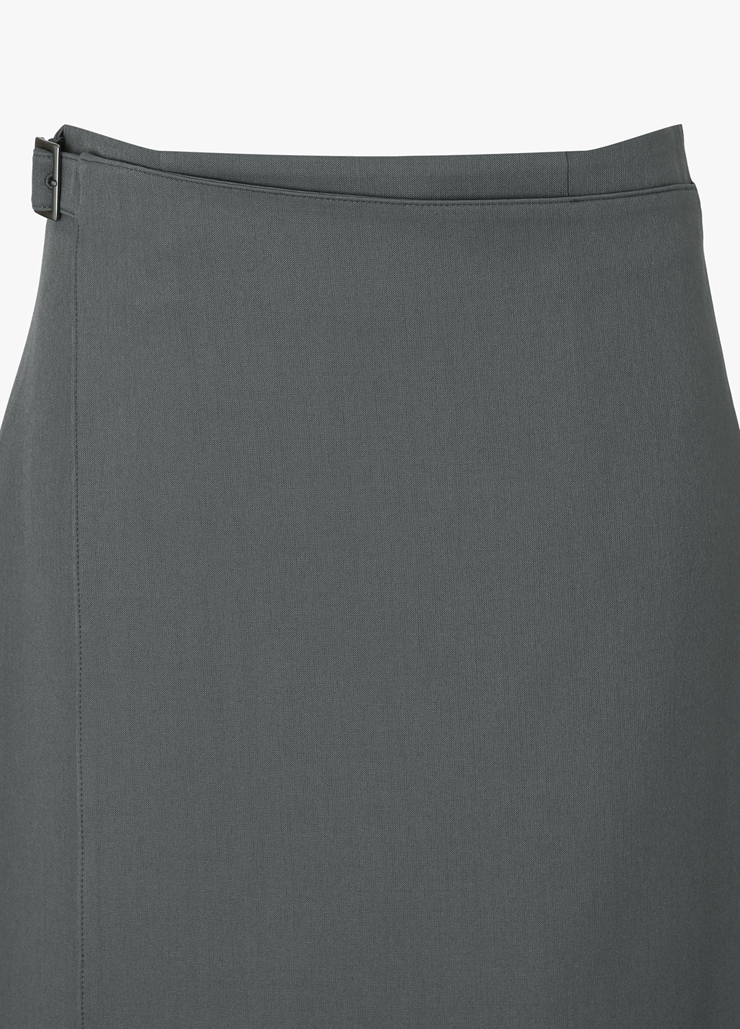 [Exclusive]세미 A라인 랩 스커트_DARK GREY_13