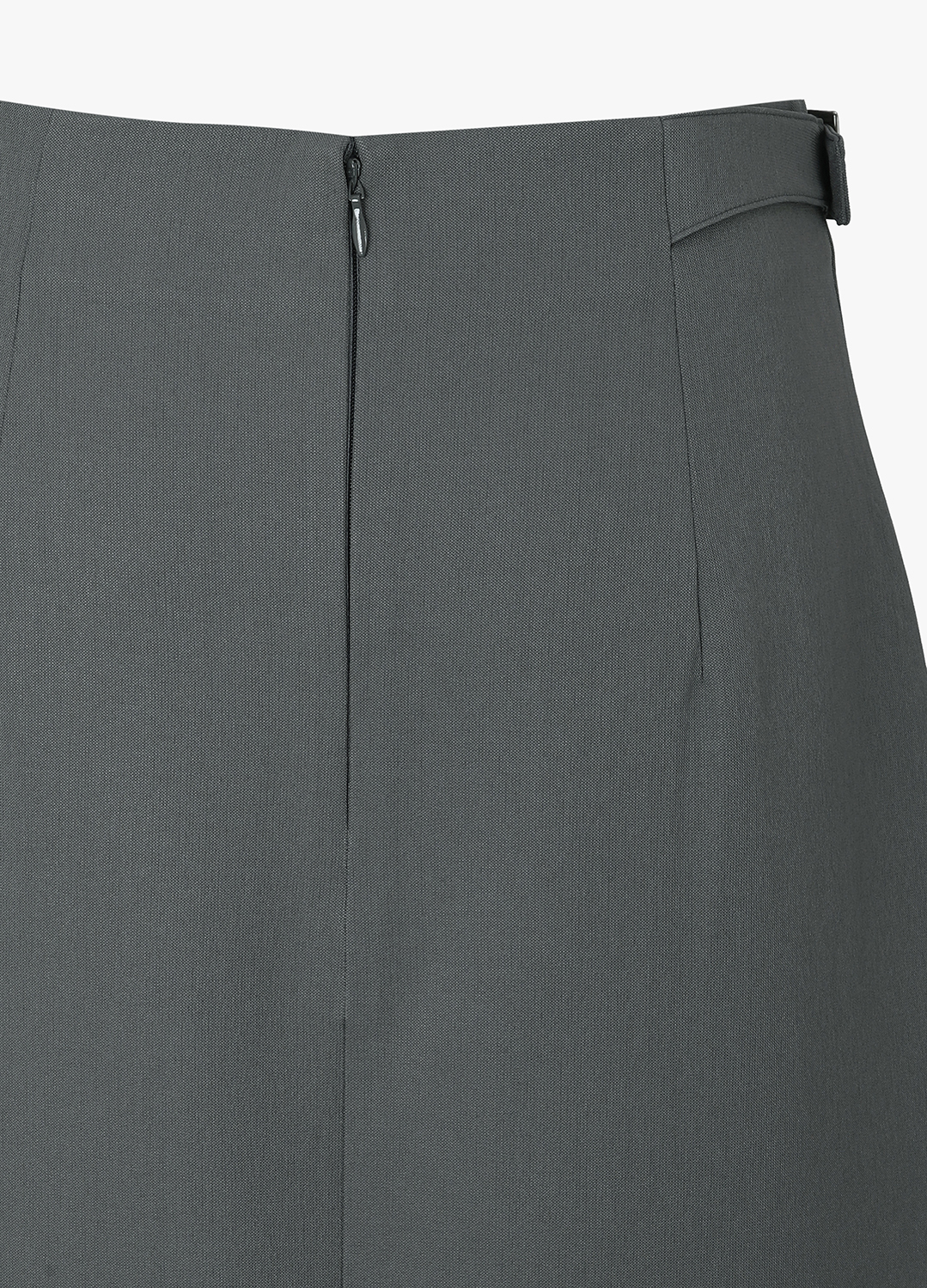 [Exclusive]세미 A라인 랩 스커트_DARK GREY_16