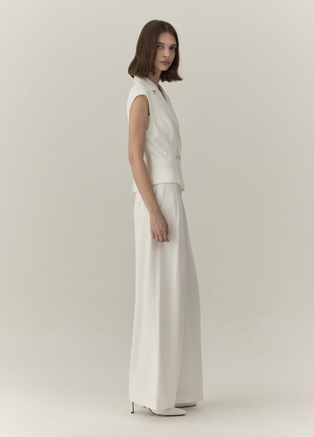 스트레이트 핏 팬츠_WHITE_7