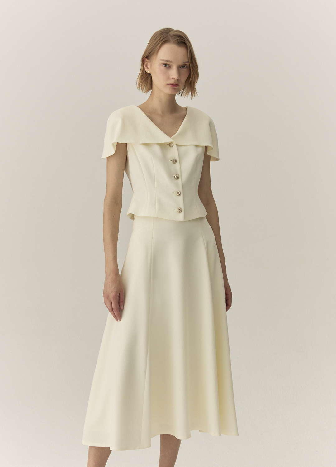 A라인 롱 스커트_LIGHT YELLOW_4