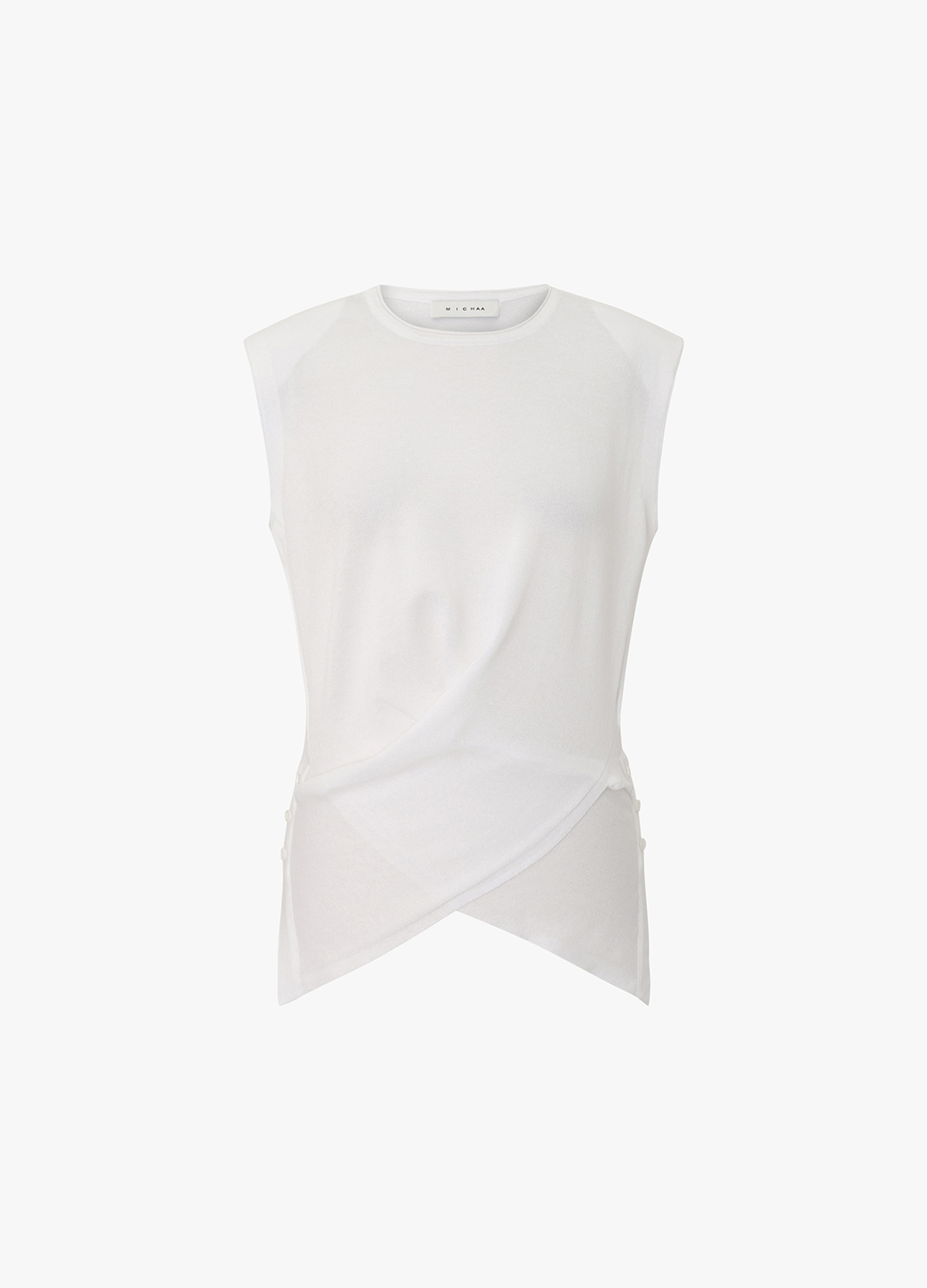 노트 디테일 슬리브리스 니트 탑_WHITE_7
