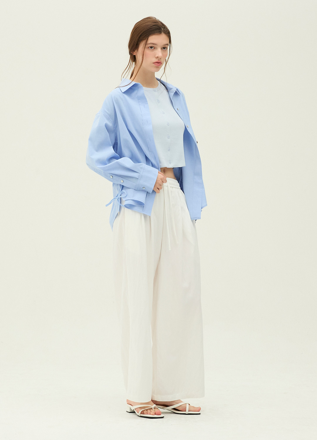 [시즌오프][EXCLUSIVE] 데일리 컴포트 와이드 팬츠_WHITE_11