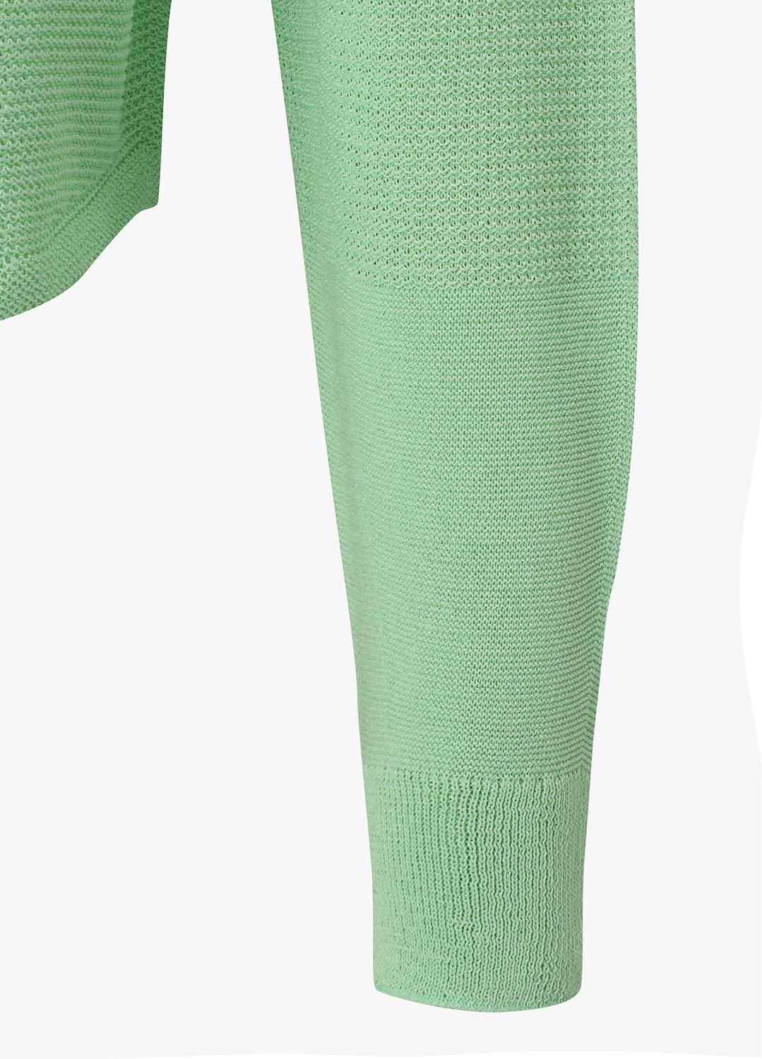 [시즌오프]크롭 니트 집업 가디건_LIGHT GREEN_16