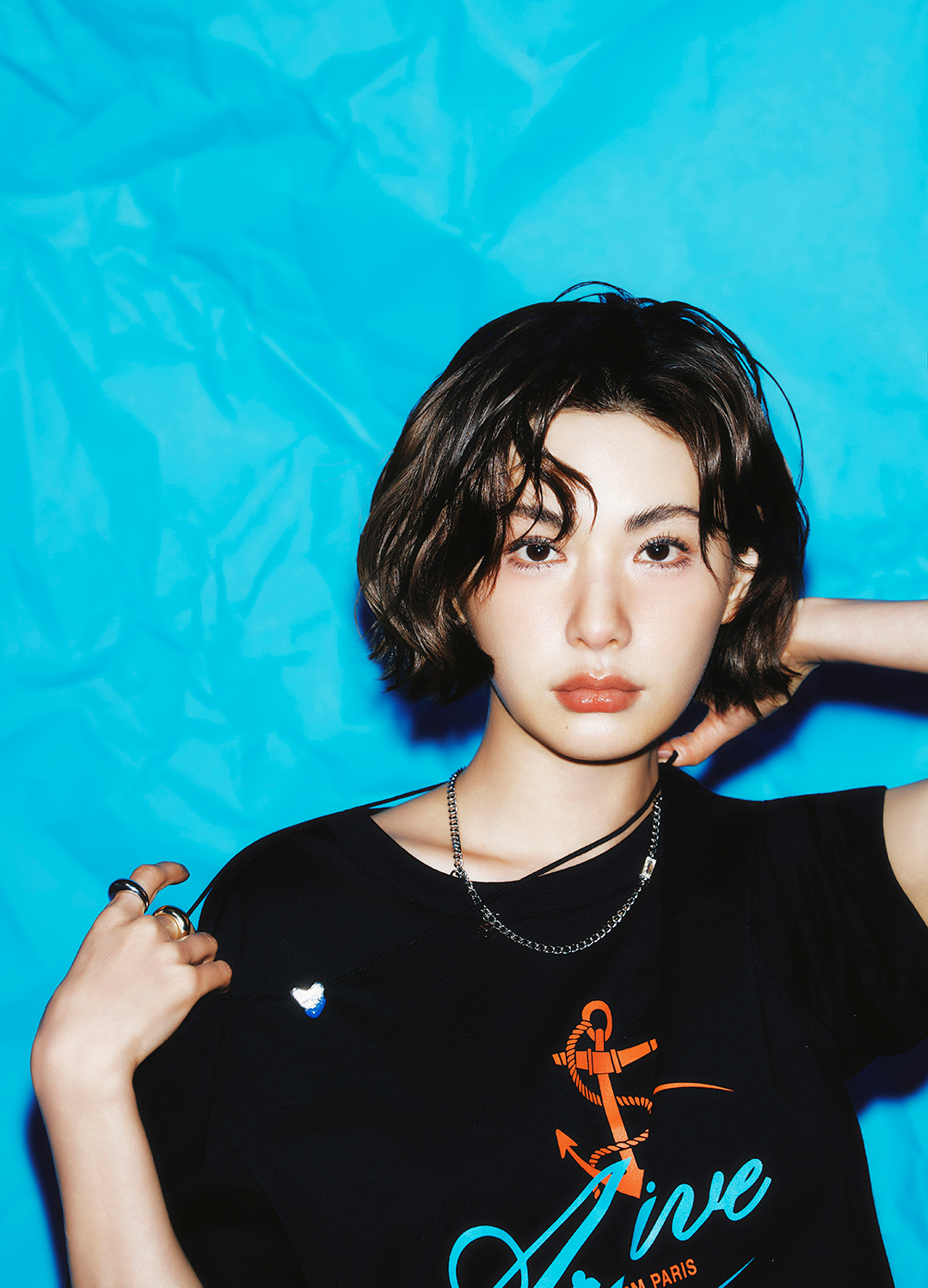 캐주얼 아트워크 티셔츠_BLACK_11