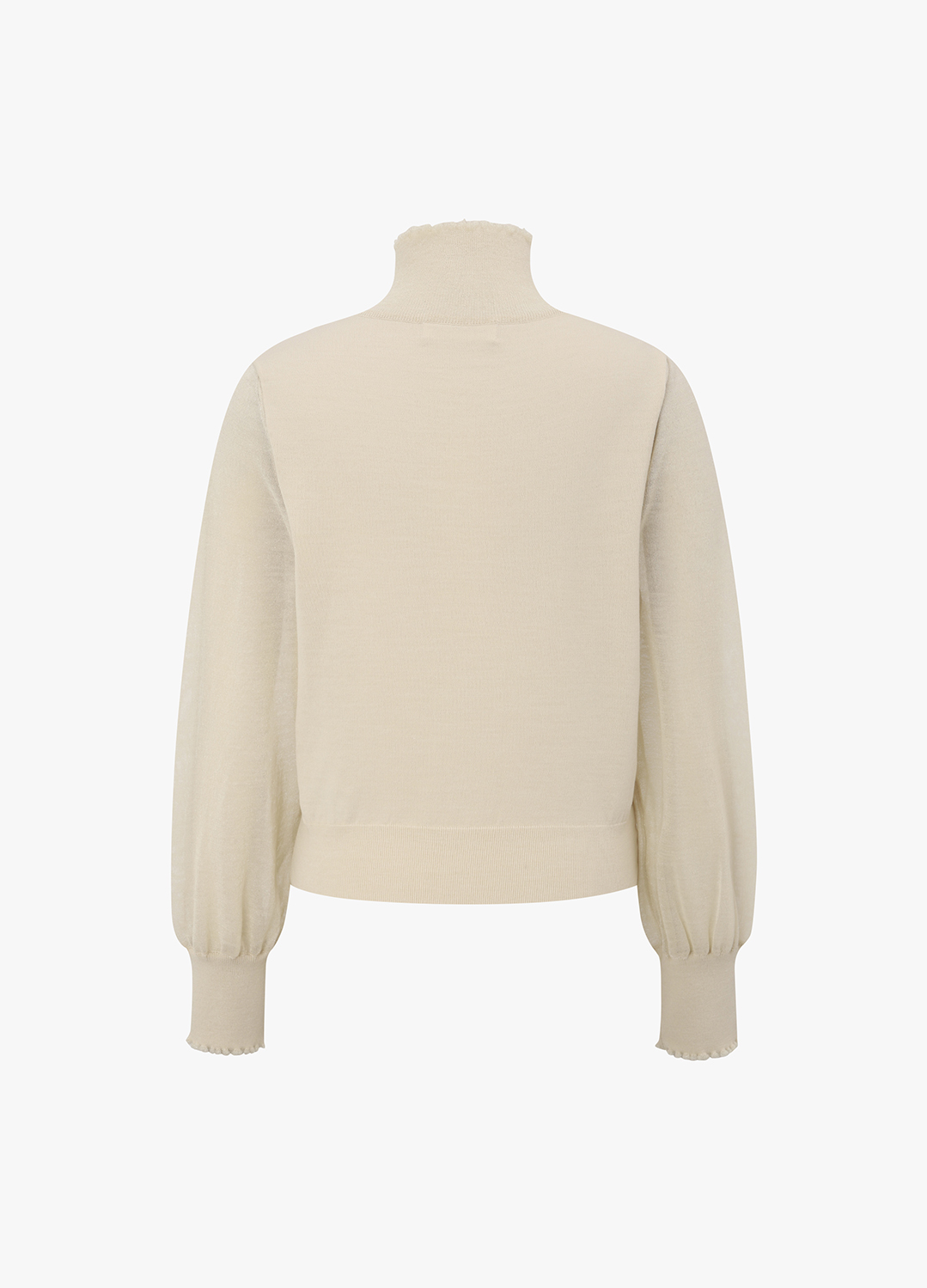 시스루 터틀넥 가디건_LIGHT BEIGE_7