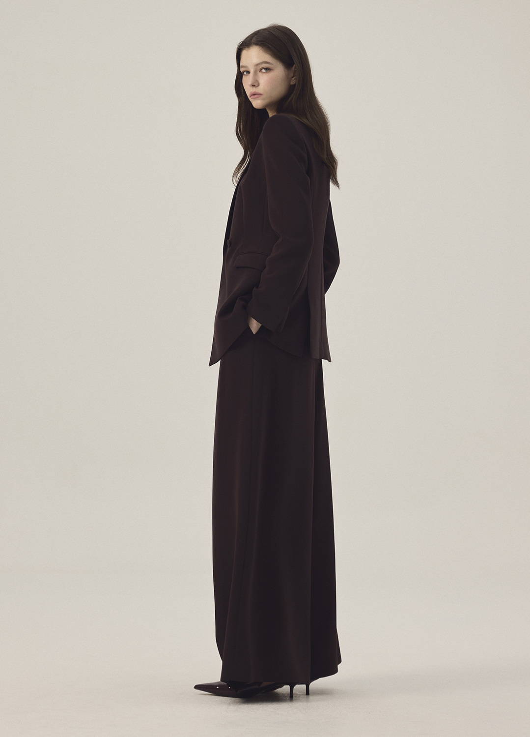 테일러드 싱글 자켓_DARK BROWN_7