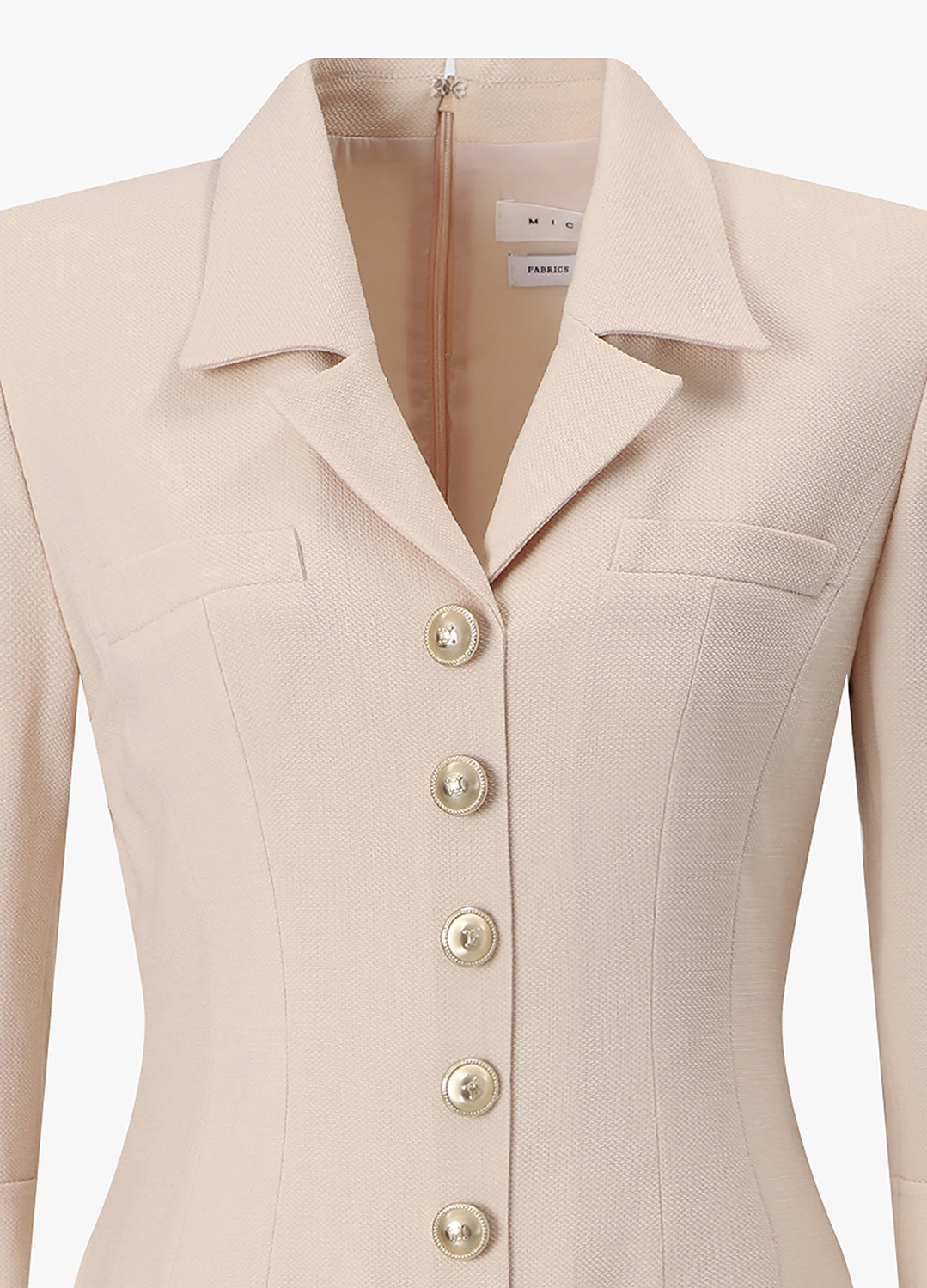 테일러드 카라 원피스_LIGHT BEIGE_8