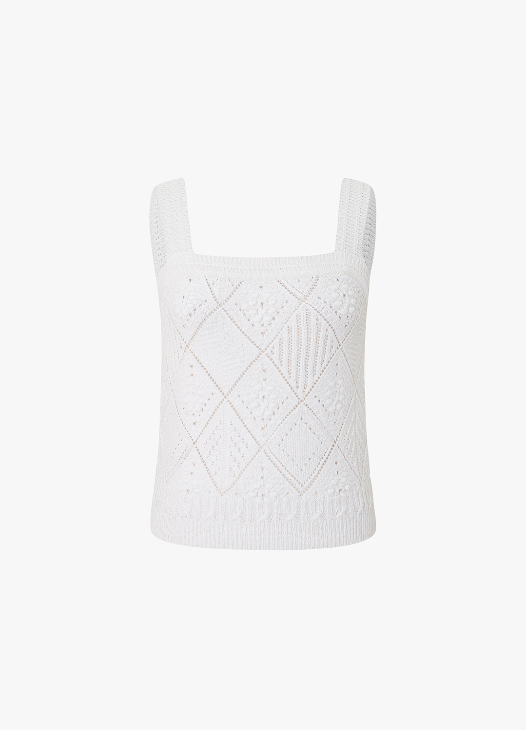 아가일 스퀘어넥 니트 슬리브리스_WHITE_8