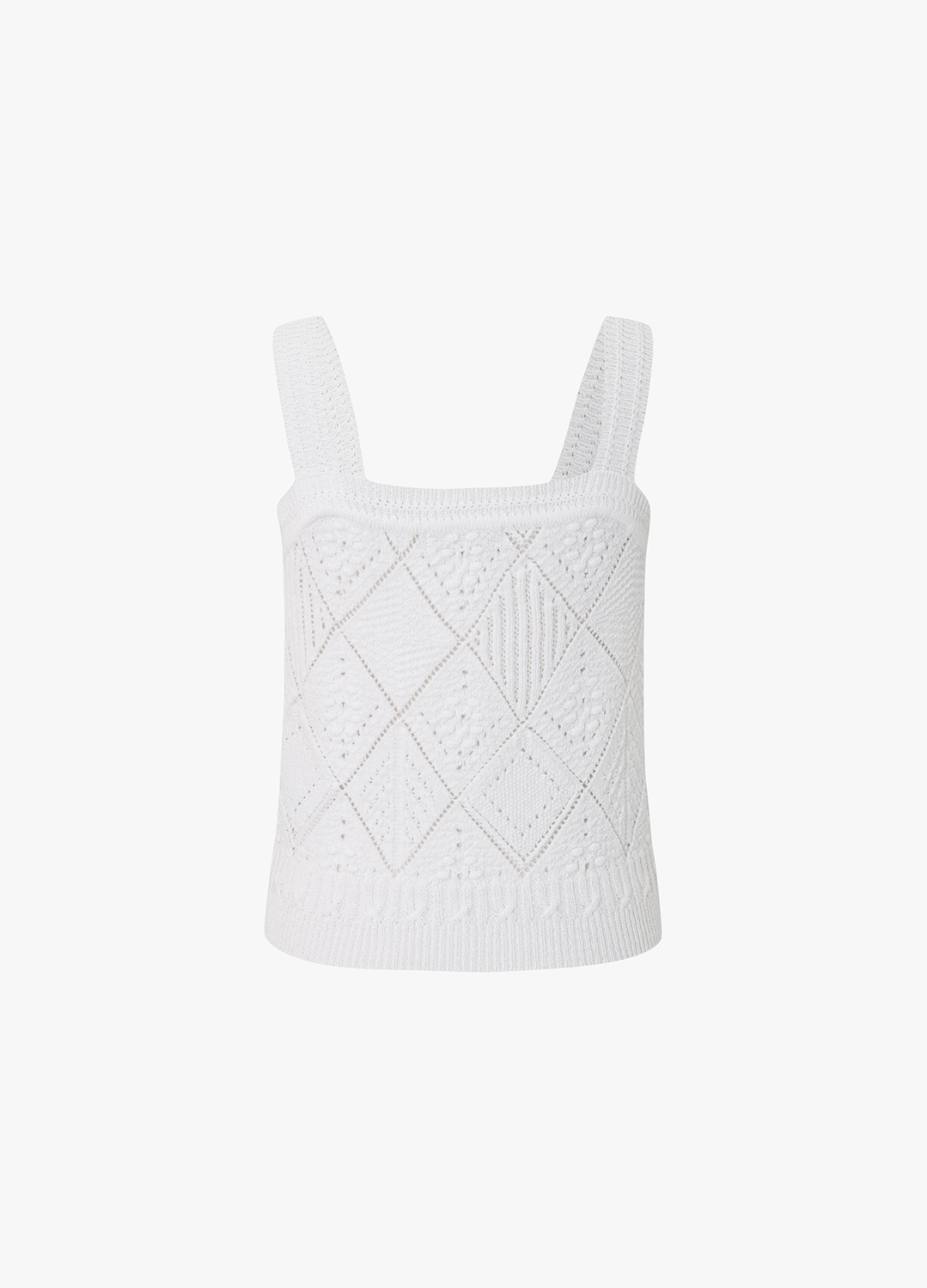 아가일 스퀘어넥 니트 슬리브리스_WHITE_9