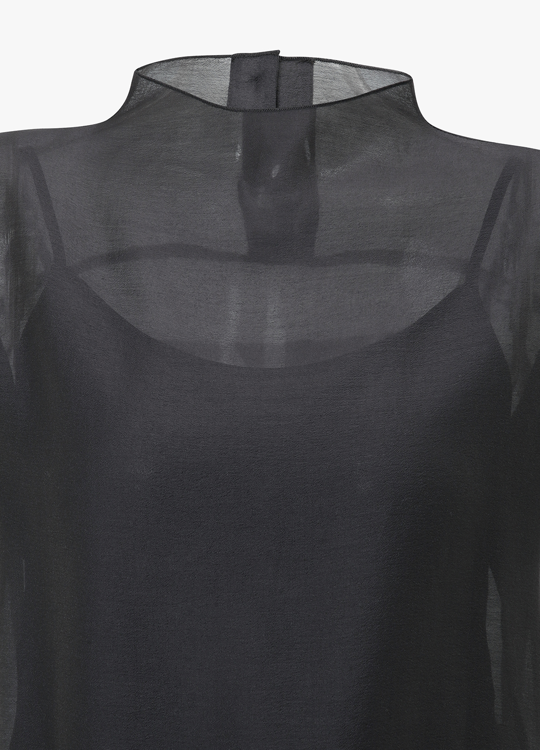 [Exclusive]하이넥 시어 레이어드 블라우스_DARK GREY_11