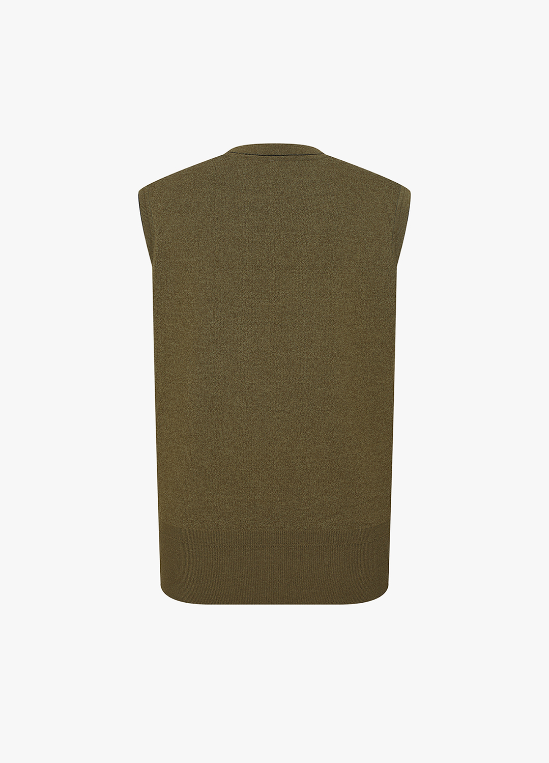 브이넥 니트 베스트_KHAKI_8