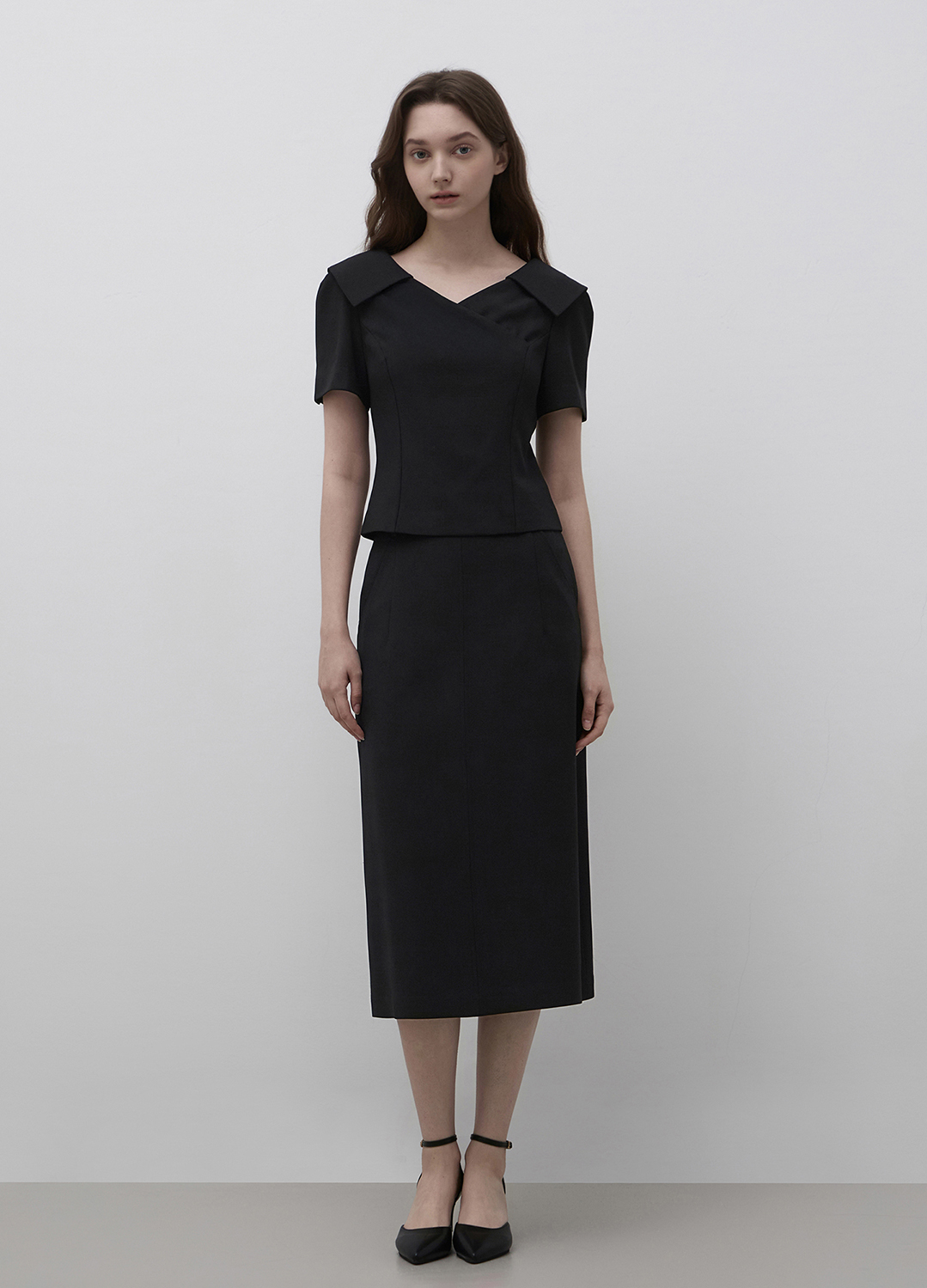 [Exclusive]H라인 셋업 스커트_BLACK_9