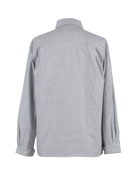 [5% / donadona]round collar shirts_black