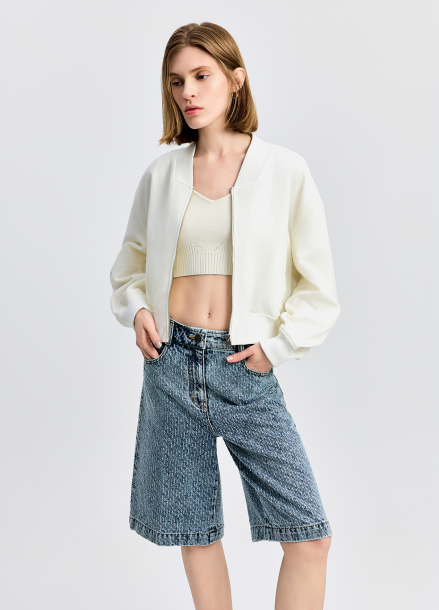 [EBM OUTLET]집업 숏 자켓