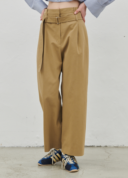 TWO-WAY BELTED PANTS