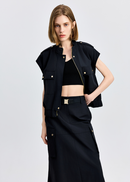 [EBM OUTLET]하이넥 포켓 디테일 아우터