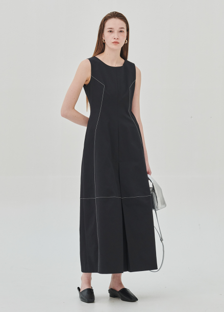 COCOON SILHOUETTE SLEEVELESS DRESS