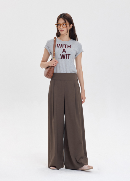 FRAP WAIST TUCK PANTS