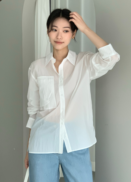 빅포켓 포인트 초경량 나일론 셔츠